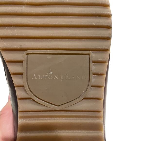 Alton Lane Mens 12 Burgundy Leather Lace Up Business Casual Laceup Sneaker Shoes - Picture 6 of 9